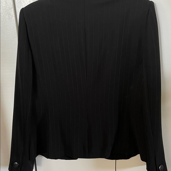 Armani Collezioni black one button blazer-16 - Picture 6 of 16